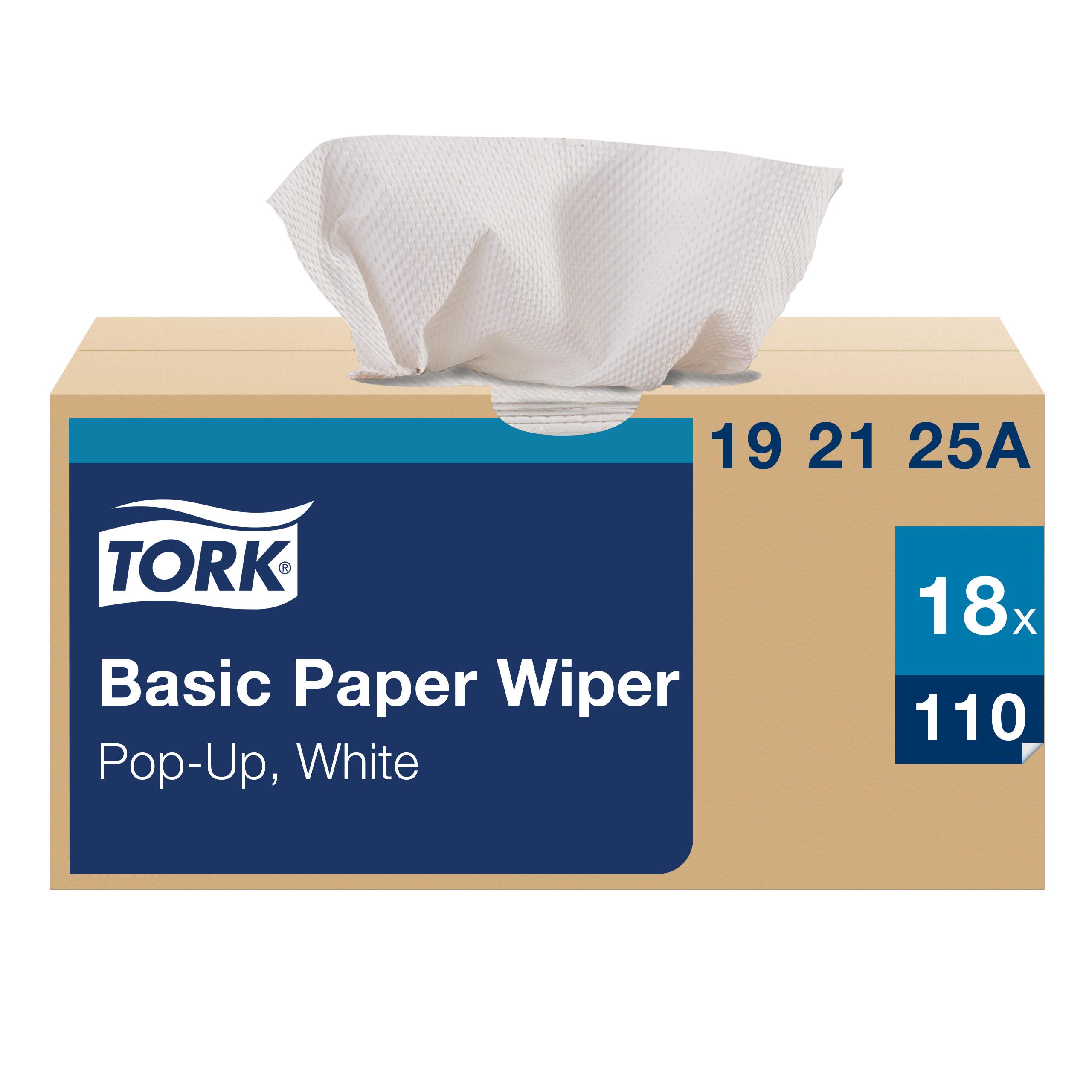 Tork Cleaning Wipe 10.25X9 IN Folded: 5.125X9 IN 2 1/2 Fold Pop-Up Box Refill Universal 110 Count/Pack
