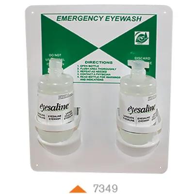 Impact® Emergency Eye Wash Station 16 OZ Green White Clear Saline Plastic Sterile 1/Each