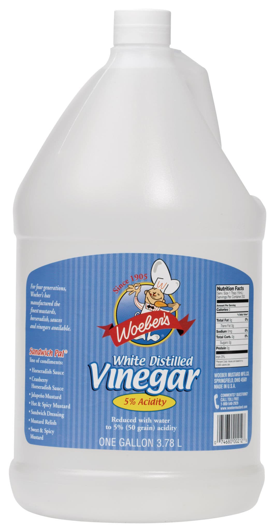 Distilled White Vinegar 1 GAL 4/Case