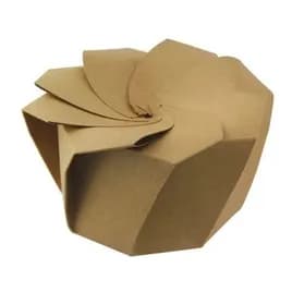 Salad Food Container 24 OZ Paperboard Kraft With Origami Folding Lid 100/Case