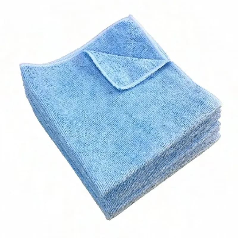 HOSPECO® Cleaning Cloth 16X16 IN Microfiber (80% Polyester, 20% Polyamide) Blue Heavy Duty 300 GSM 12/Pack