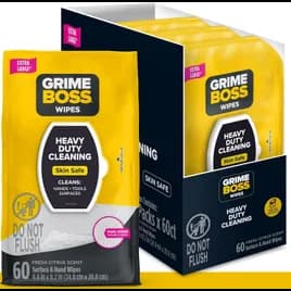 Grime Boss Hand Wipe Citrus Heavy Duty 8/Case