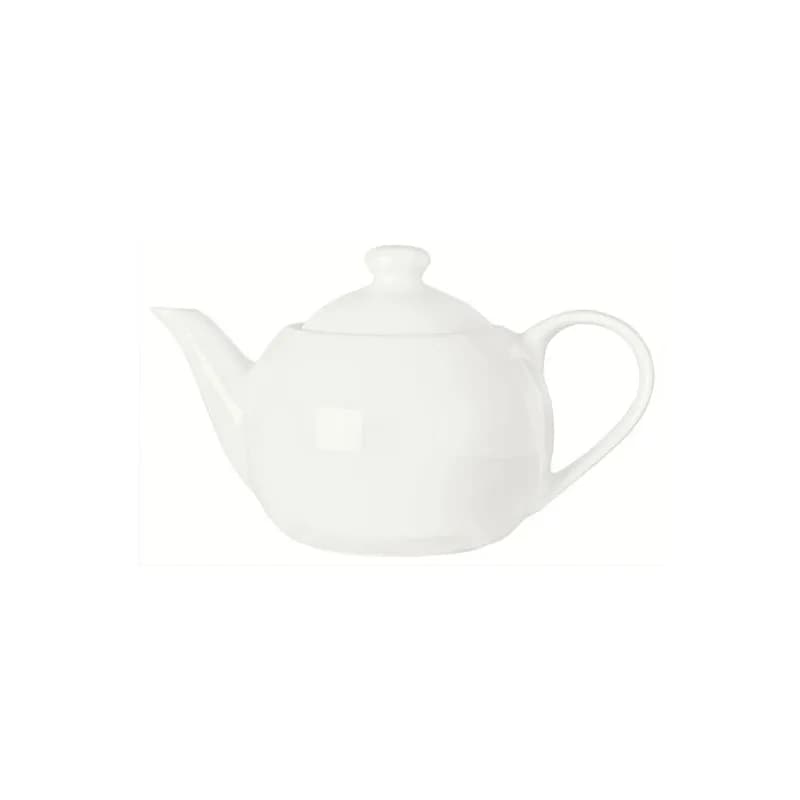 Slenda Teapot 14 FLOZ Ceramic White 12/Case