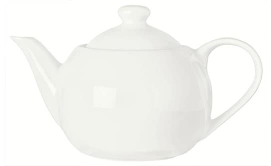Slenda Teapot 14 FLOZ Ceramic White 12/Case