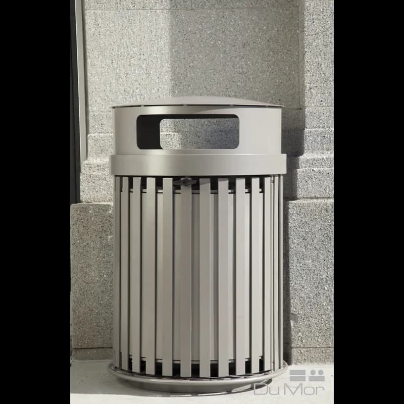 Trash Can 32 GAL Steel Side Opening Shield 1/Each