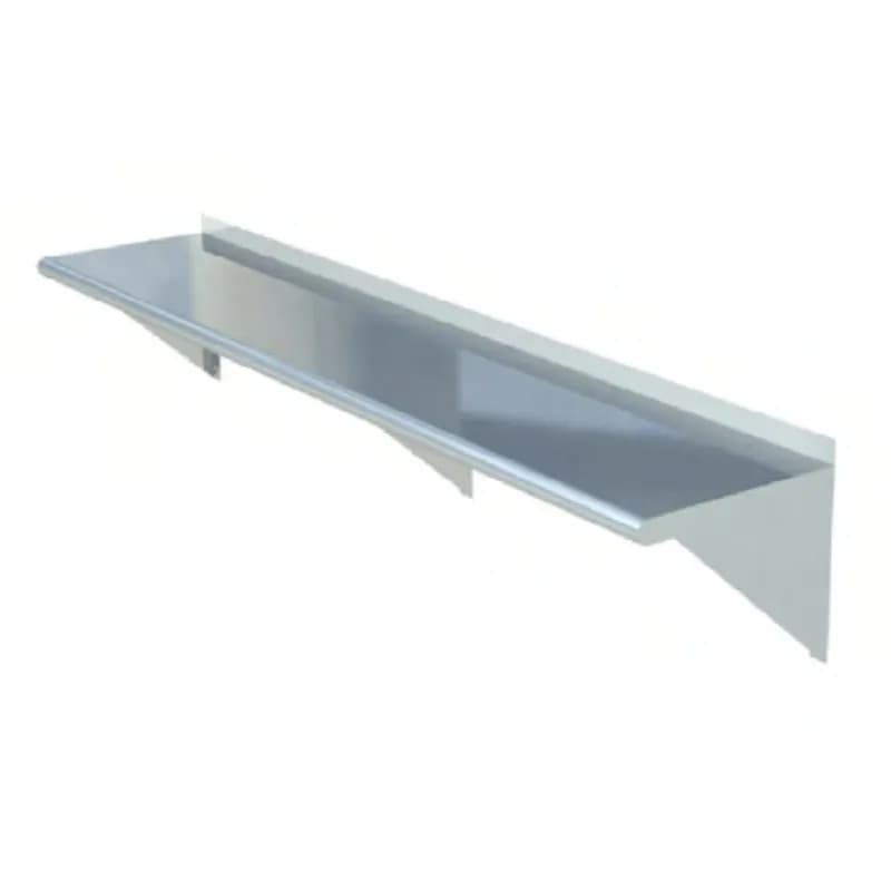 Steel Shelf 16X60 IN Stainless Steel Wall Mounted 1.5IN Up Turn 1/Each