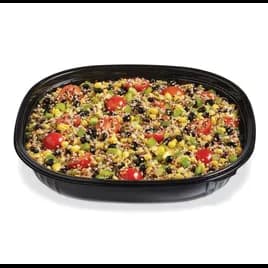 Fresh 'n Clear® Catering Bowl Large (LG) 80 OZ PET Black Square 50/Case