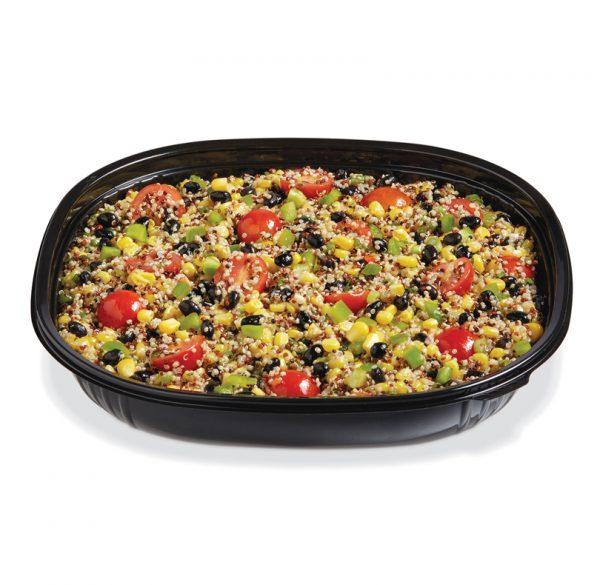 Fresh 'n Clear Catering Bowl Large (LG) 80 OZ PET Black 50/Case
