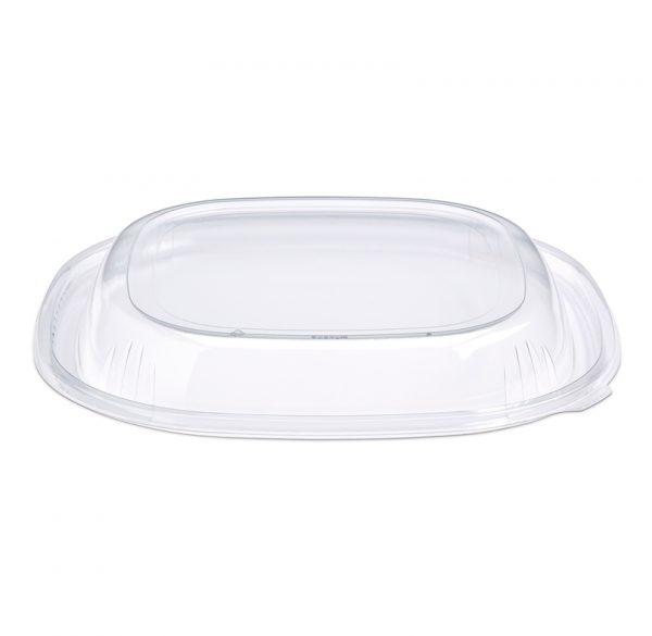 Lid PET Clear Square For 80-160 OZ Bowl 50/Case