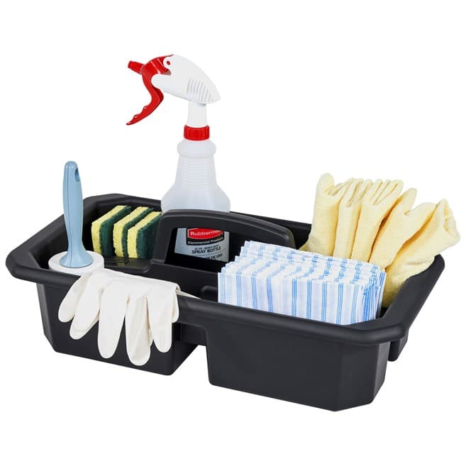 Cleaning Caddy 21.06X12.18X15.60 IN Black Ergonomic Handle 1/Each