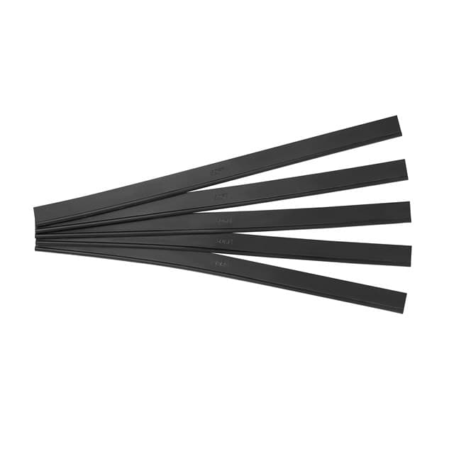 Squeegee Blade Replacement 19.75X3.00X0.31 IN Rubber 5-Pack 14IN 6/Case