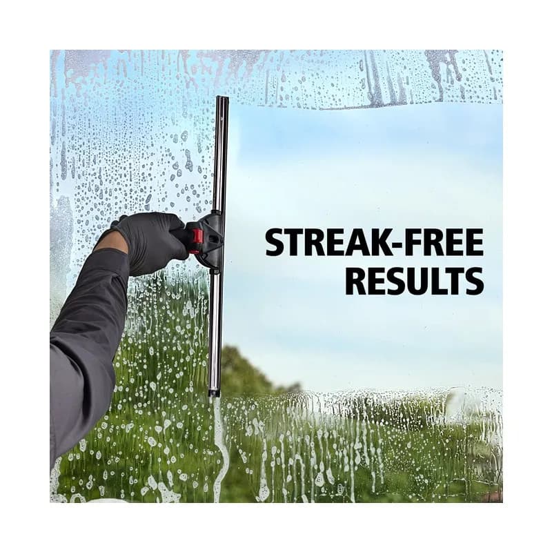 Glass Squeegee 17.75X7.63X1.63 IN Plastic Stainless Steel 6/Case