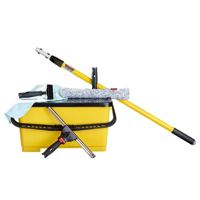 Window Cleaning Kit Plastic Stainless Steel 6-Piece Set 1/Each