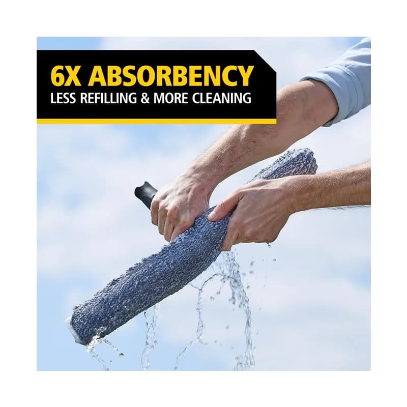 Washing Sleeve 24.50X4.25X0.63 IN Microfiber Gray 18IN Sleeve 6/Case