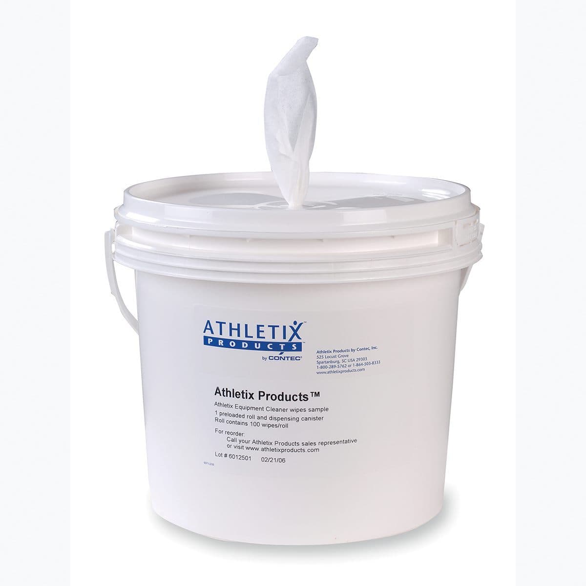 Athletix™ Athletix Disinfectant Cleaner 9X6 IN Wipe Preloaded Bucket 900 Count/Roll 1 Rolls/Case