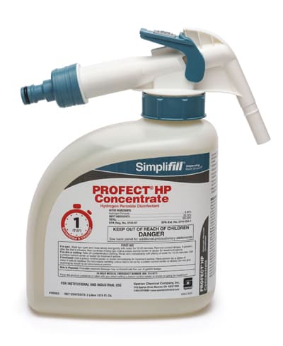 Profect® Simplifill™ HP Mild Scent Disinfectant Cleaner 2 L Concentrate 1/Case