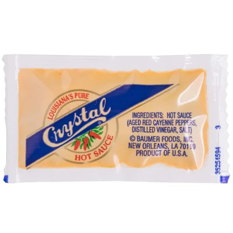 Crystal Louisiana Hot Sauce 7 G 200/Case