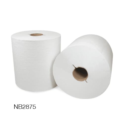 Roll Paper Towel 800 FT White I-Notch 2IN Core Diameter 6/Case