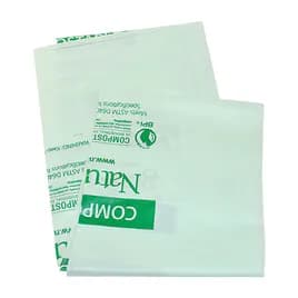 Compostable Liner 34X48 IN 35 GAL Green Plastic 0.9MIL 100/Case