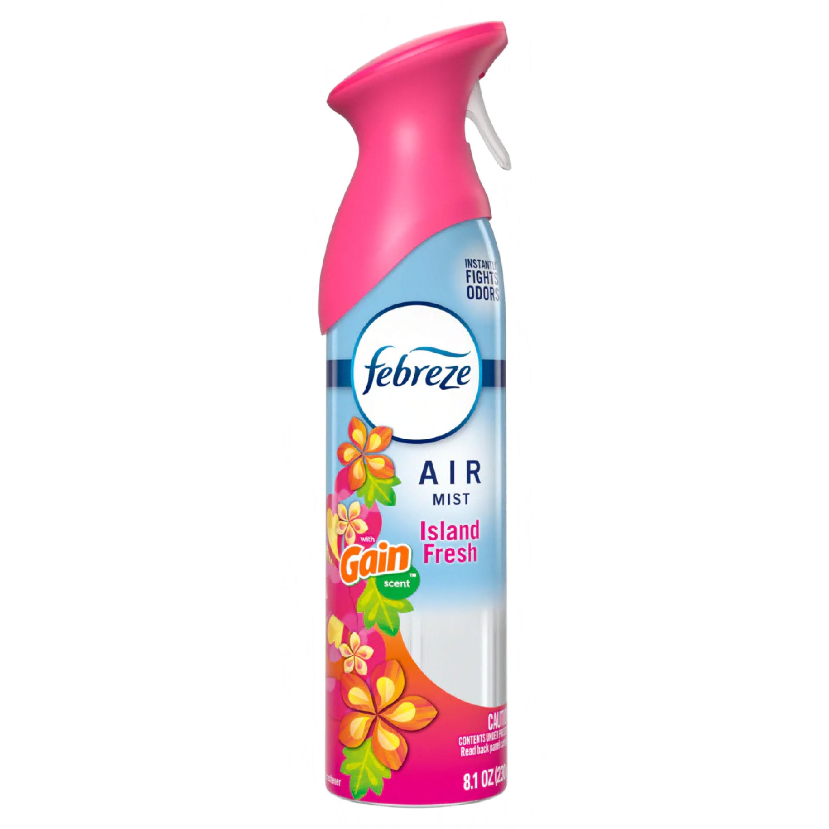 Febreze Gain Air Freshener Island Fresh Aerosol 8.1 OZ 6/Case