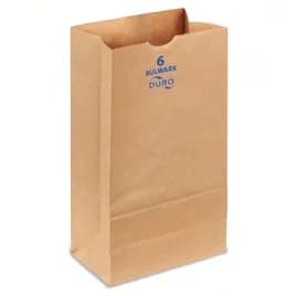 Duro® Bag 6X3.625X11.063 IN 6 LB 52# Extra Heavy Duty Kraft Bulwark 400/Bundle
