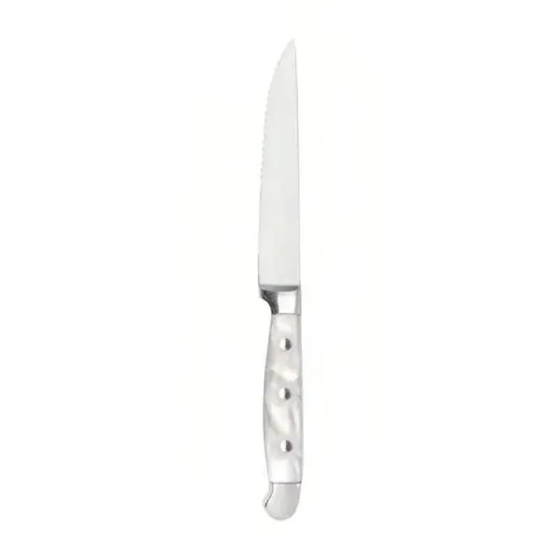 Chef & Sommelier Marble Collection Steak Knife Acrylic White 12/Dozen