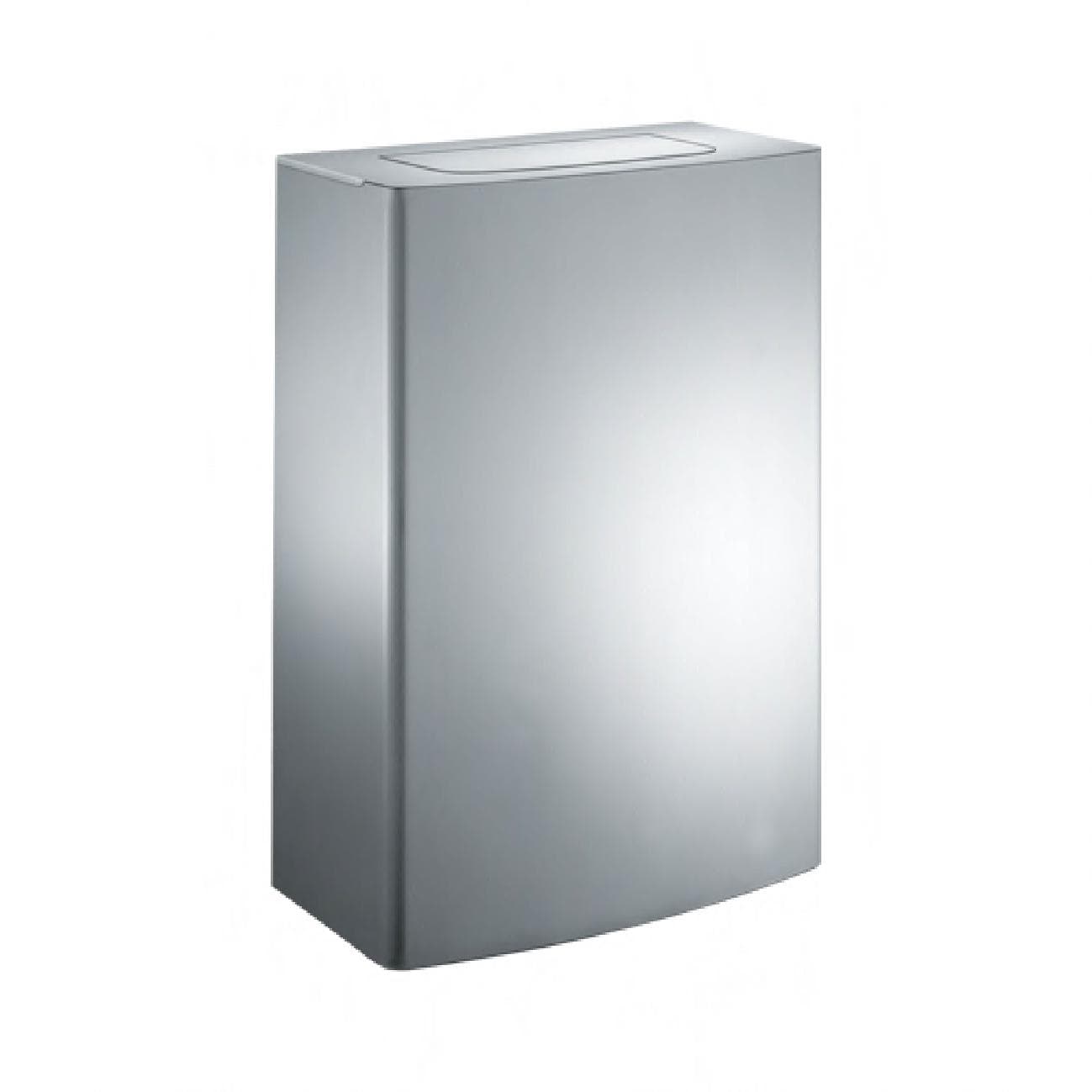 ROVAL™ Trash Can 12.8 GAL Stainless Steel With Closed Top and Push Door Surface Mounted 1/Each