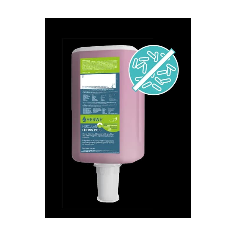 HERCULAN CHERRY PLUS Hand Soap 2000 mL Antibacterial For Heavy Soling 1/Each