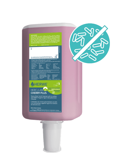 HERCULAN CHERRY PLUS Hand Soap 2000 mL Antibacterial For Heavy Soling 1/Each