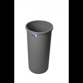 Trash Can 80 QT Gray Round 1/Each