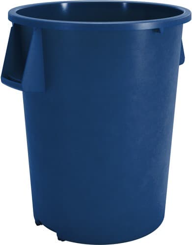 Bronco™ Trash Can 20 GAL Blue LLDPE 1/Each