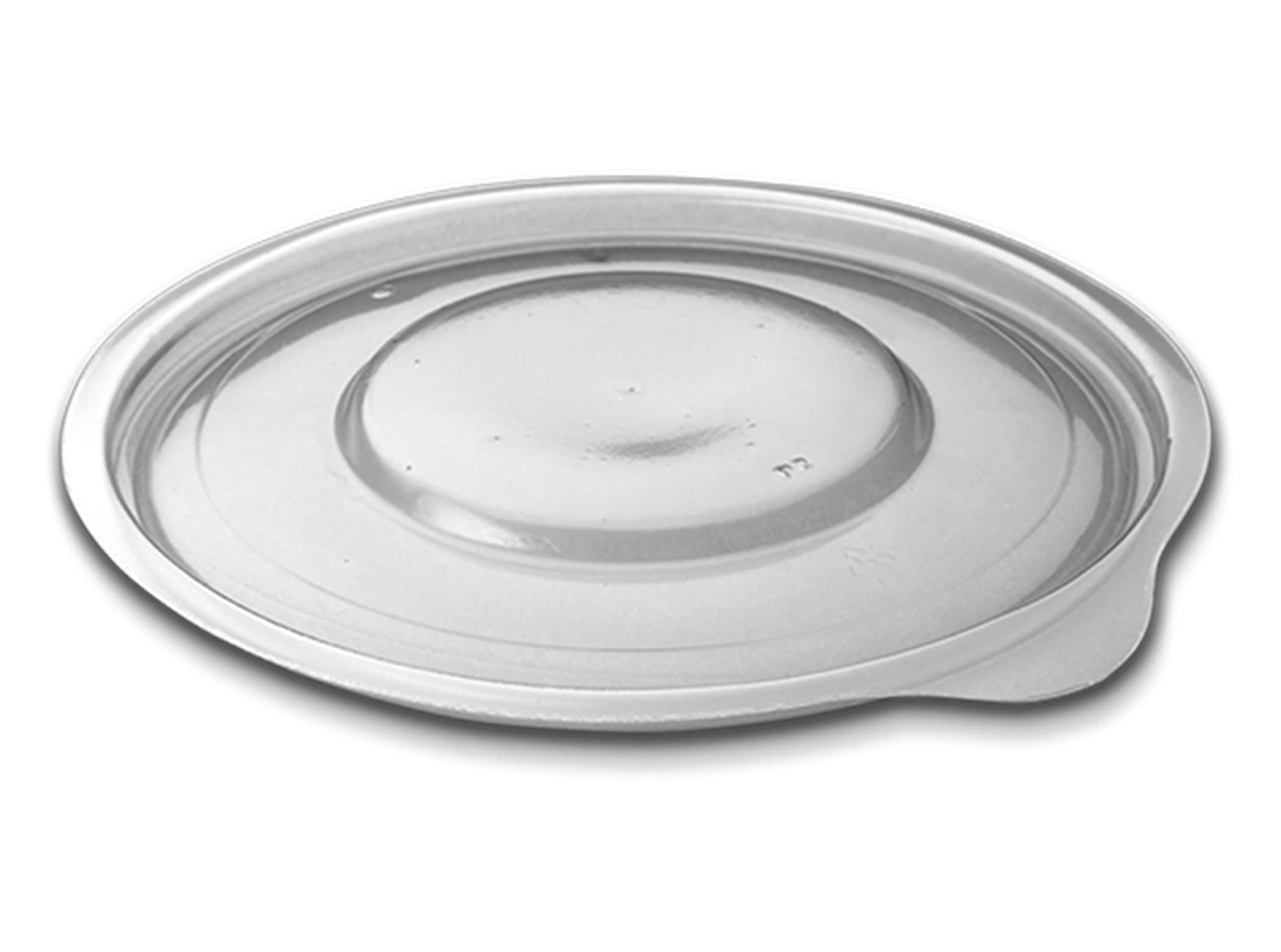 Cruiser Bowl® Lid Flat Medium (MED) 1 Compartment PP Clear Round For Bowl Unhinged 624/Case