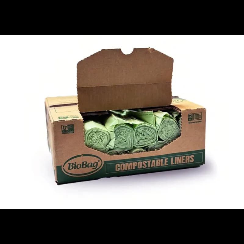 Can Liner 20.1X24.4 IN 8 GAL Green Plastic 0.68MIL 25 Count/Roll 20 Rolls/Case 105 Cases/Pallet