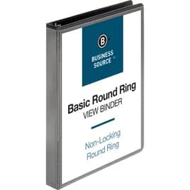 Binder 8.5X11X1 IN Black Clear PP Chipboard 225 Sheet Capacity 2 Pocket Cover & Spine Overlays 1/Each