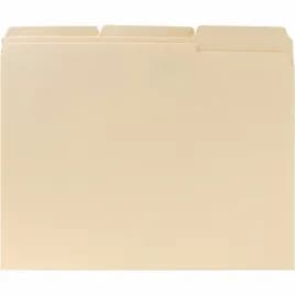 File Folder Manila 2PLY Heavyweight 1/3 Tab Cut Letter Assorted File Tab Position 100 Count/Box