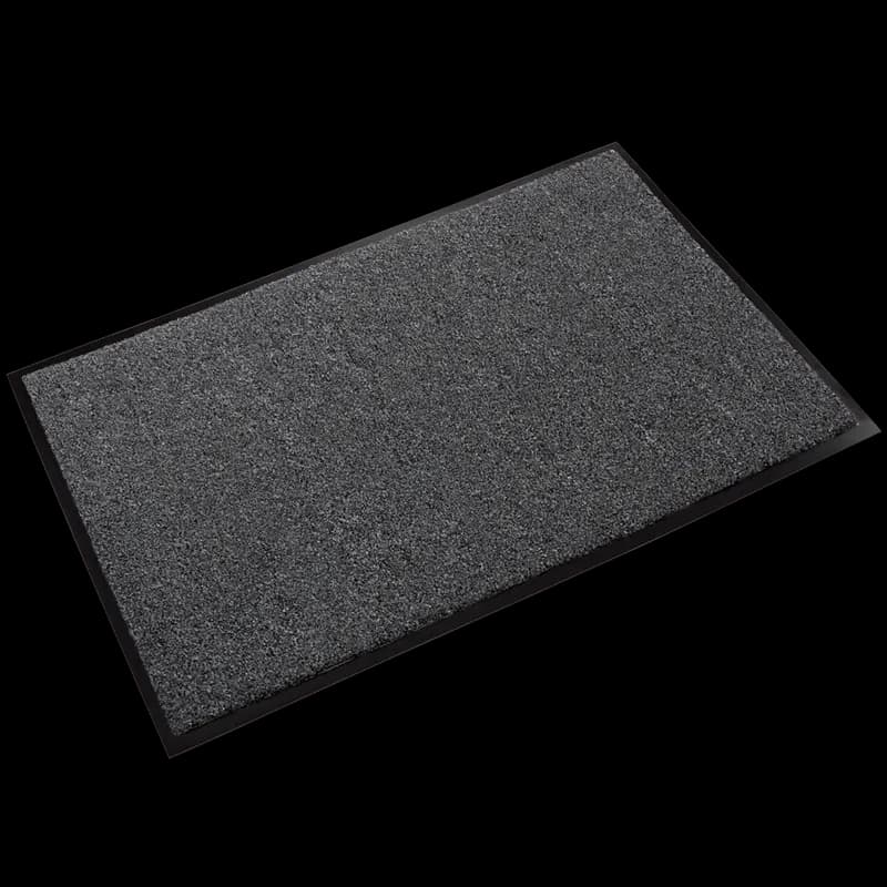 Rely-On Indoor Wiper Floor Mat 72X48X0.38 IN 1 GAL Charcoal Olefin PP Vinyl With Thermo-Flex Vinyl Backing 1/Each