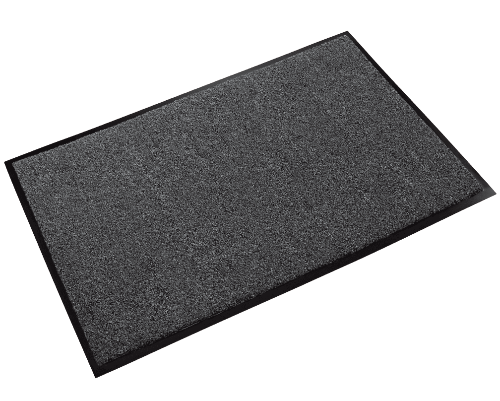 Rely-On Indoor Wiper Floor Mat 72X48X0.38 IN 1 GAL Charcoal Olefin PP Vinyl With Thermo-Flex Vinyl Backing 1/Each