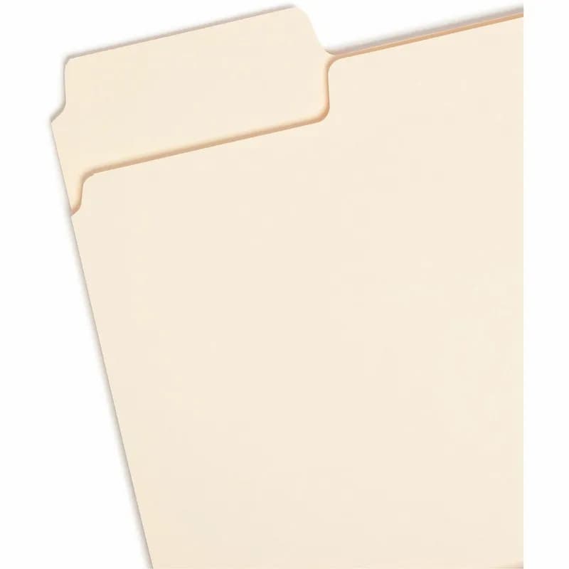 SuperTab® File Folder 8.5X11 IN Manila 1PLY Heavyweight 1/3 Tab Cut 3/4 IN Expansion 14 Pt Tab Area 50 Count/Box