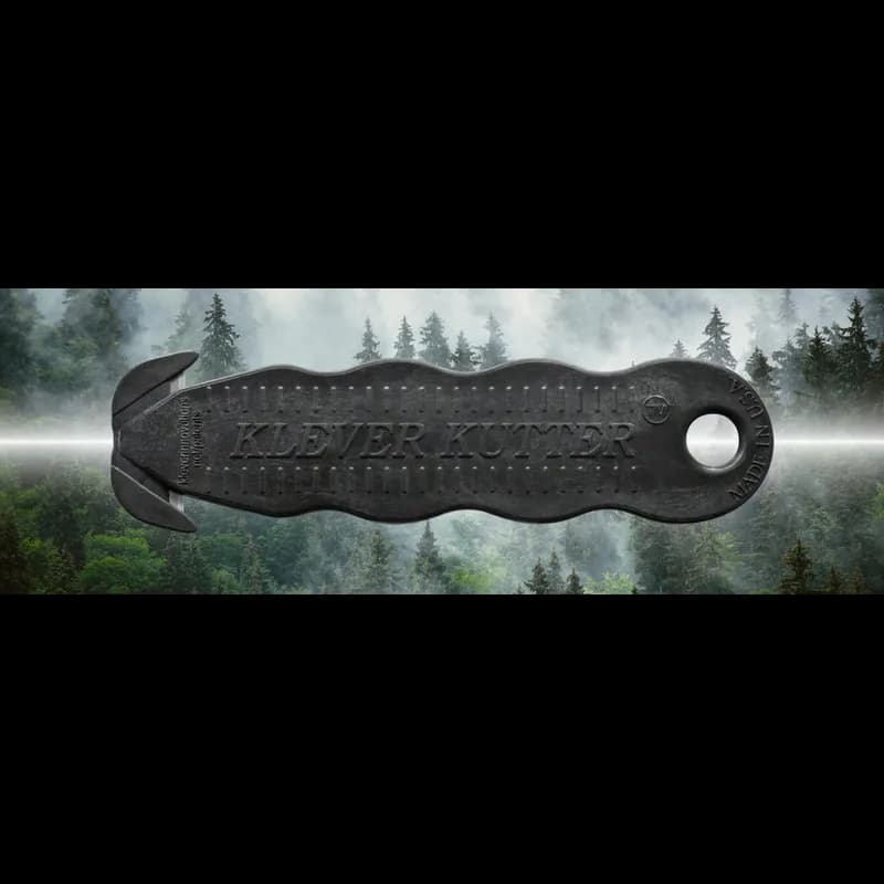 Klever EcoKutter Cutter 4.63X1.25X0.16 IN Black Plastic Carbon Steel 10 Count/Bag 100 Bags/Case