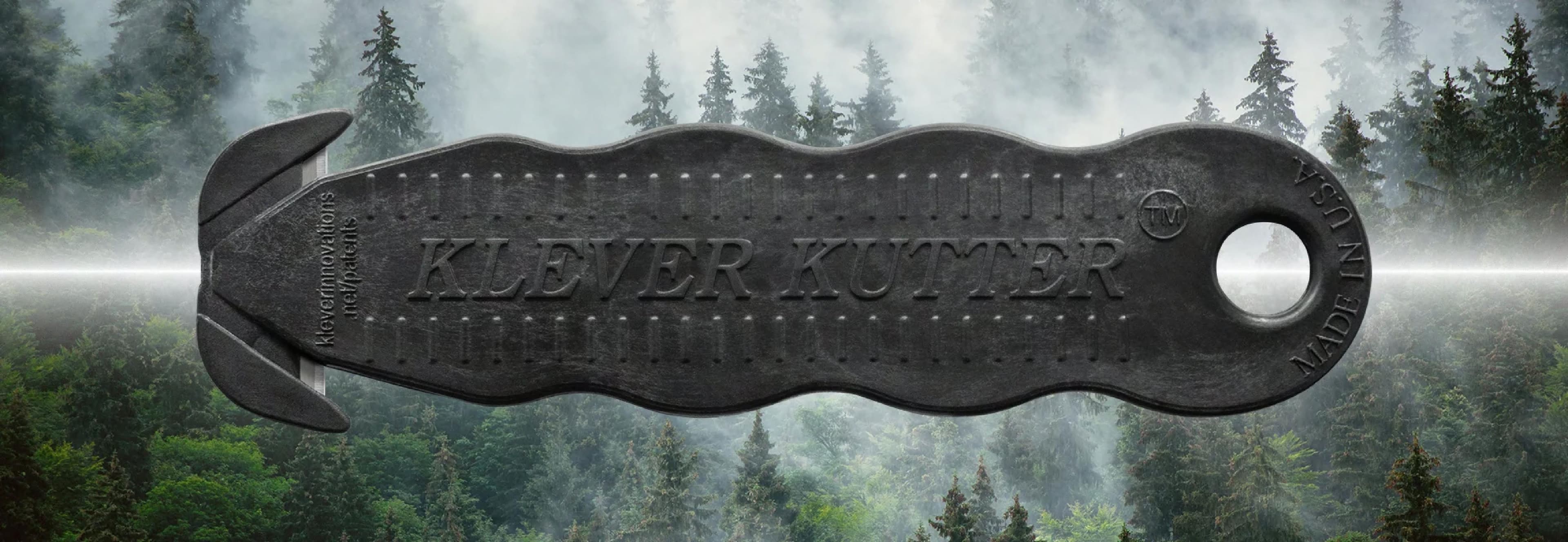 Klever EcoKutter Cutter 4.63X1.25X0.16 IN Black Plastic Carbon Steel 10 Count/Bag 100 Bags/Case