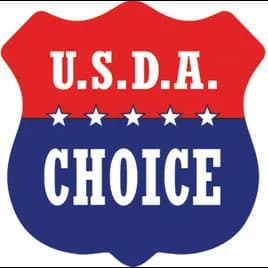 USDA Choice Meat Label 1.3X1.3 IN Red Blue White Shield 1000 Count/Roll 25 Rolls/Case 25000 Count/Case