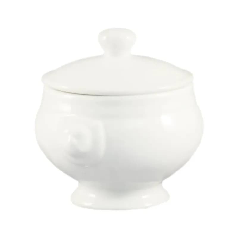 Lion Head Soup Tureen 12 FLOZ Porcelain White 24/Case