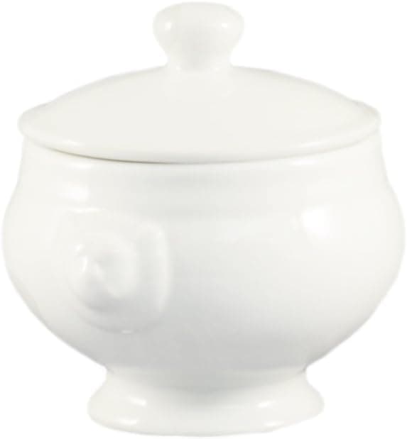 Lion Head Soup Tureen 12 FLOZ Porcelain White 24/Case