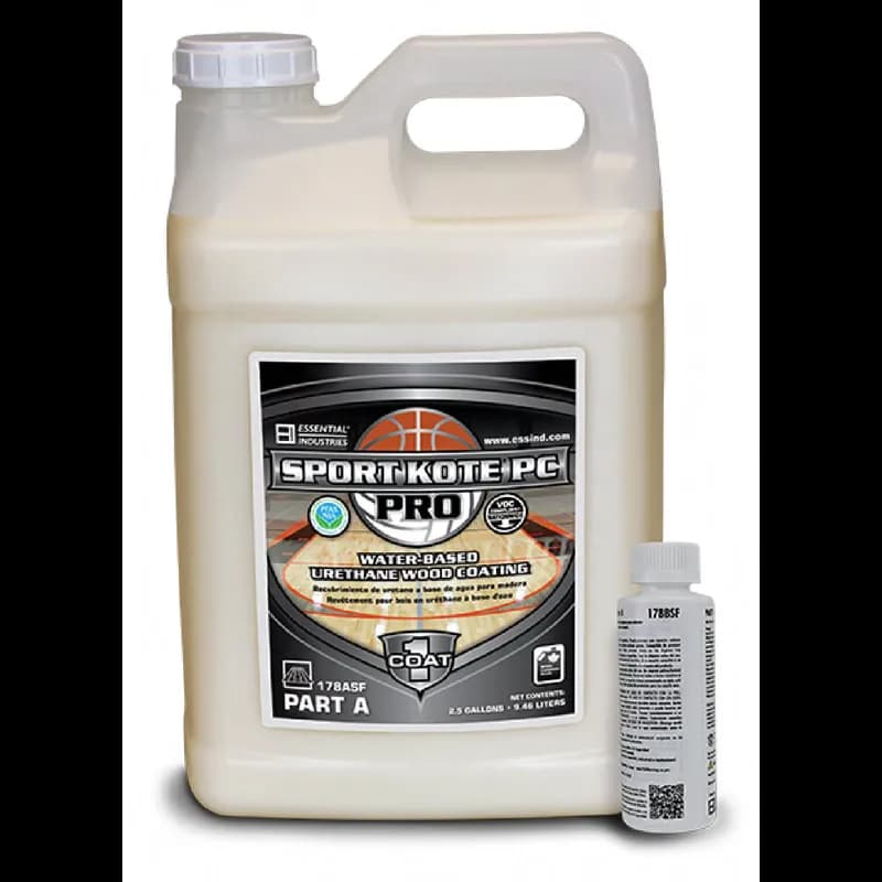 Sport Kote® PC Pro Floor Coating 2.5 GAL Water-Based 2-Part One-Coat 2/Case
