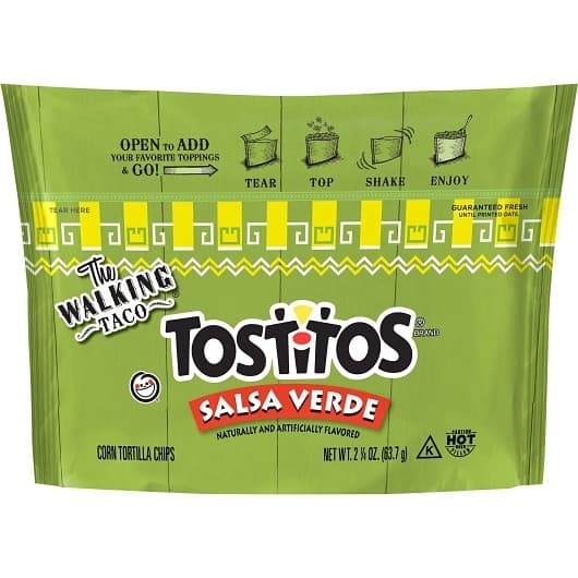 Frito-Lay The Walking Taco Salsa Verde Tortilla Chips 2.25 OZ 18/Case