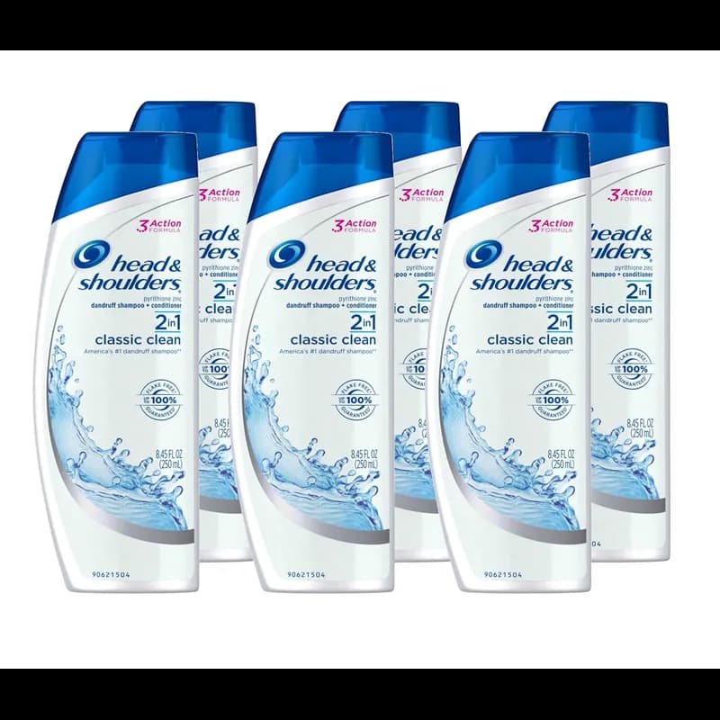 Head & Shoulders® Classic Clean 2-in-1 Anti-Dandruff Shampoo & Conditioner 8.45 FLOZ 6/Case