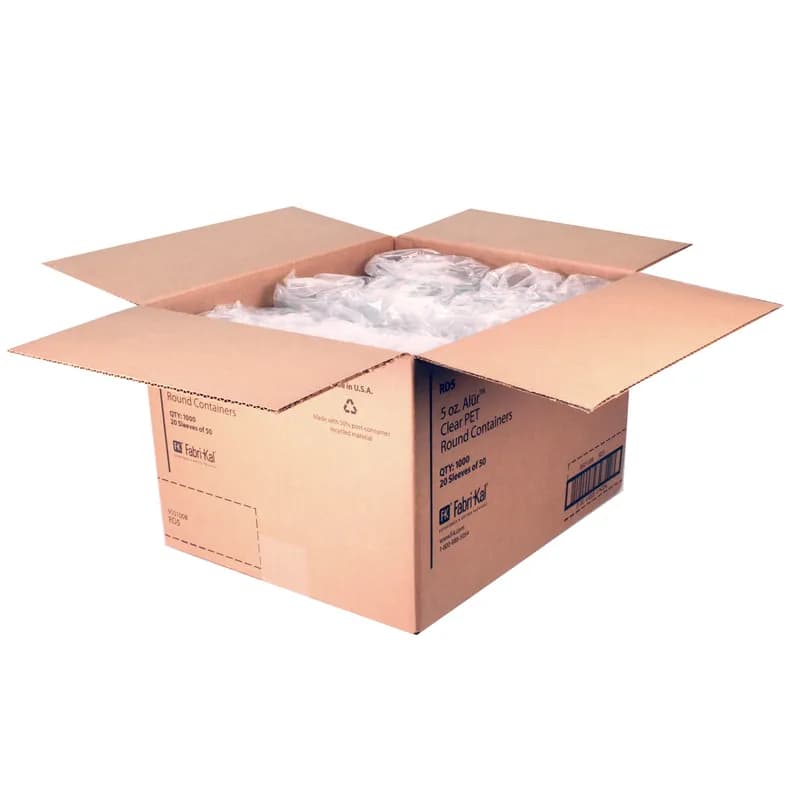 Recycleware® Deli Container Base 5 OZ RPET Clear Round 1000/Case