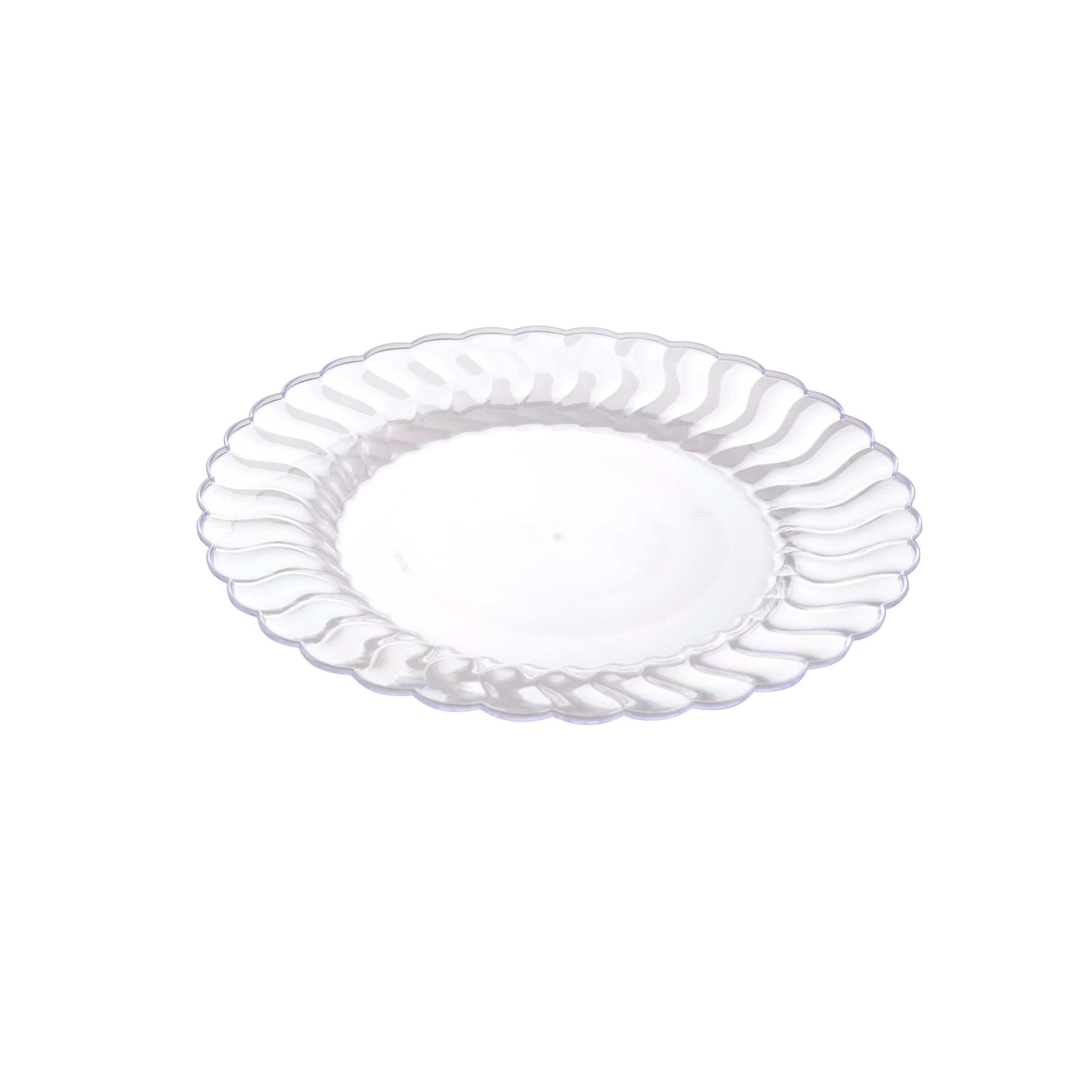 Plate 9 IN Plastic Clear Round 180/Case