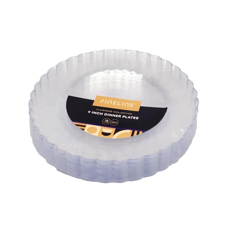 Plate 9 IN Plastic Clear Round 180/Case