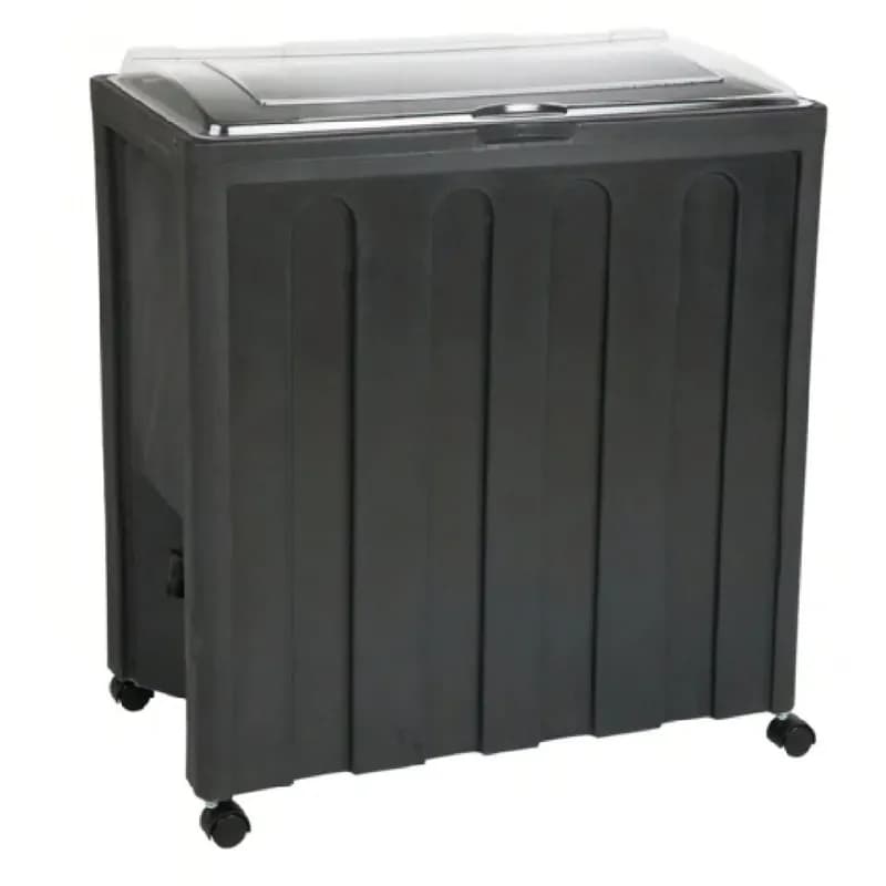 Ice Merchandiser 30X16 IN 112 QT Black Mobile 1/Each